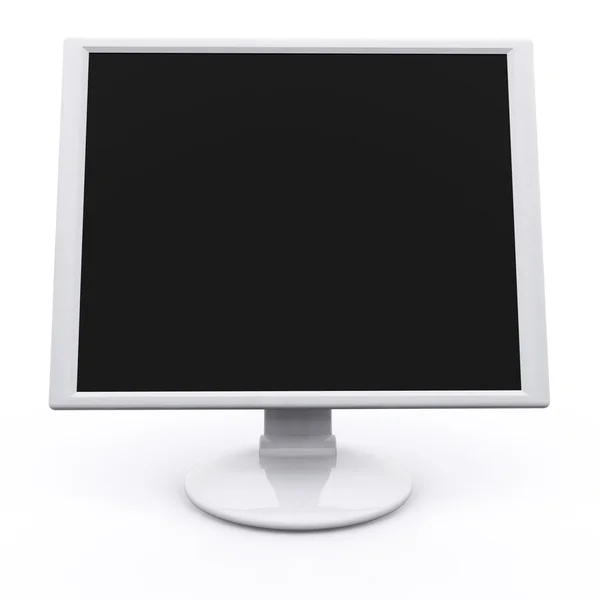 3D renderowane na białym tle pc monitor — Zdjęcie stockowe