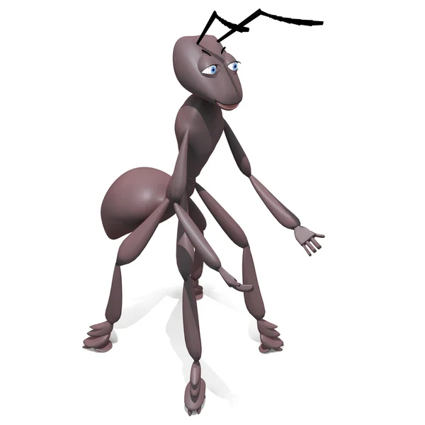 Figura hormiga renderizada 3D — Foto de Stock