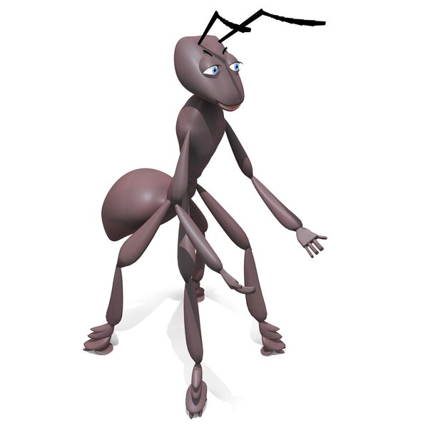 3D rendered ant figure