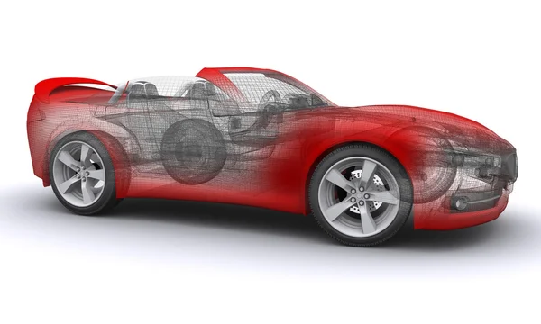 3D renderizzato Concetti auto sportive — Foto Stock