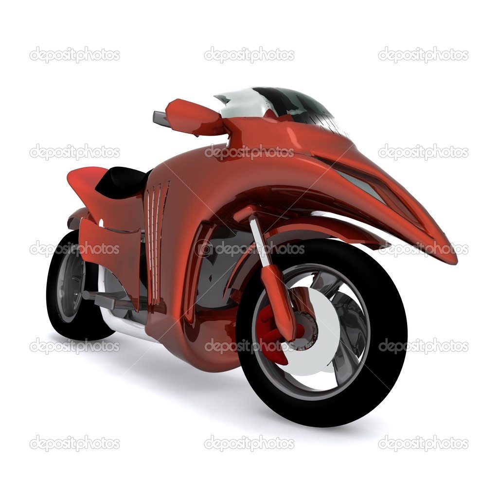 3D rendered concept speed bike