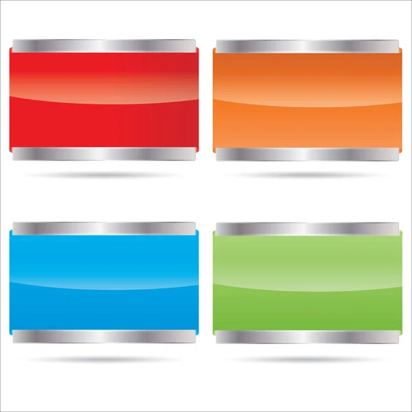 Kolor wektor zestaw elementów reklamy — Wektor stockowy