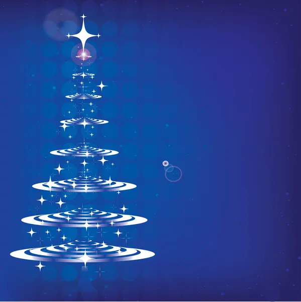 Vektor Weihnachten Hintergrund Komposition mit Weihnachtsbaum — Stockvektor