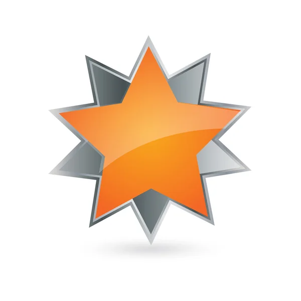 Vecteur étoile élément publicitaire / médaille — Image vectorielle