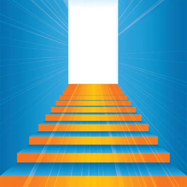 Escalera vectorial con lugar para texto — Vector de stock