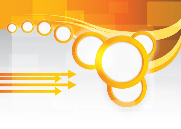 daireler ile turuncu vektör arka plan