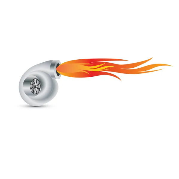 Vektör otomobil Turbo sembolü