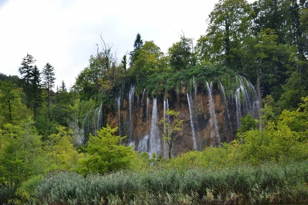 Paesaggi Favolosi Dei Laghi Plitvice Immagine Stock