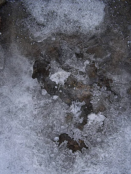 Rzeka Zimowej Aurze — Zdjęcie stockowe