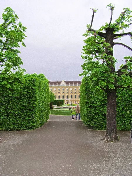 Ilustraciones Monumentos Jardines Vieneses — Foto de Stock