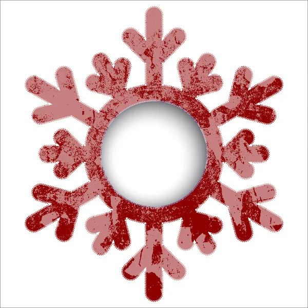 Carte de Noël rouge — Image vectorielle