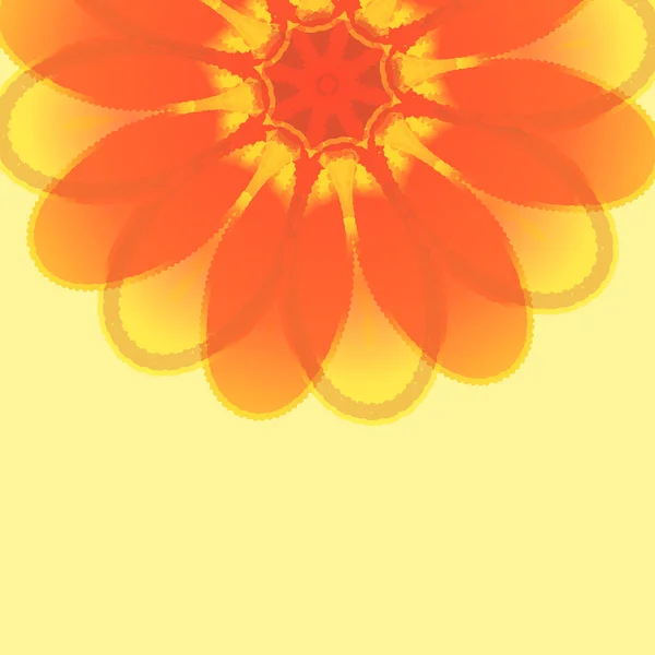 Carte florale - Été — Image vectorielle