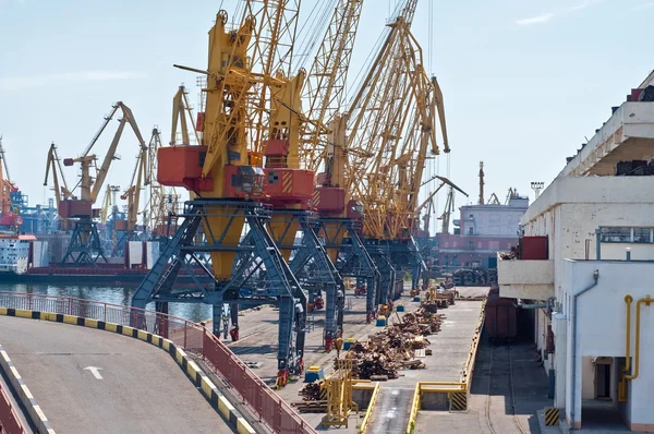 Seaport Cranes — Stock Photo, Image