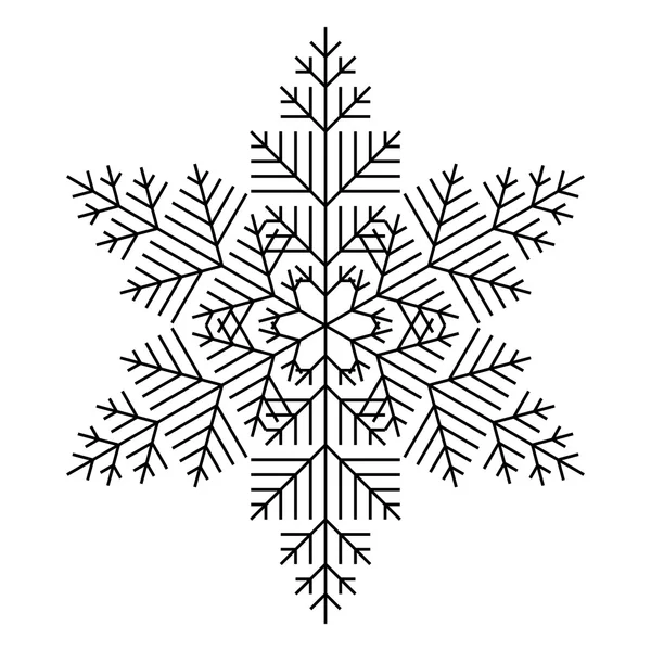 Simple Snowflake — Stock Vector
