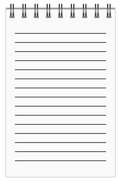 Notebook In Line — Stock Vector