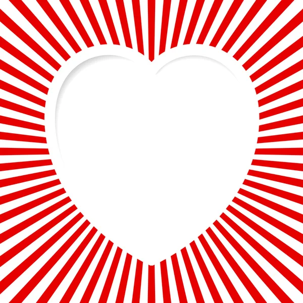 Valentine Červená karta — Stockový vektor