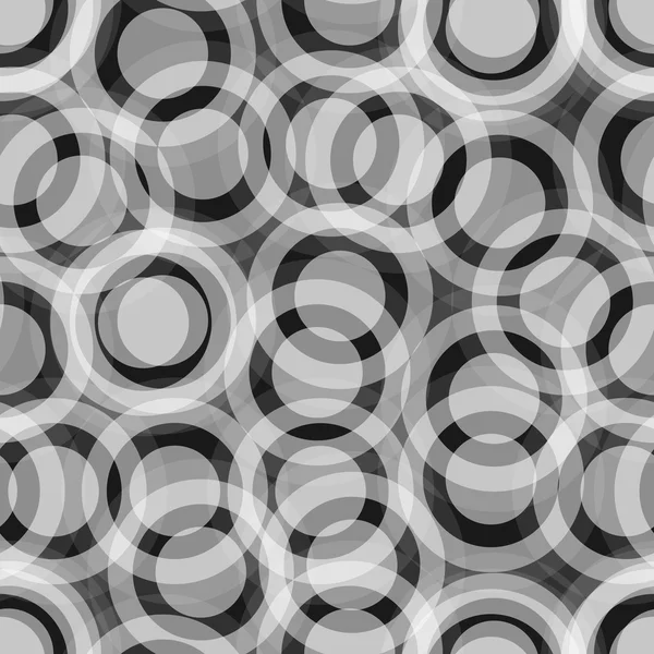 Cercles abstraits gris et noirs — Image vectorielle