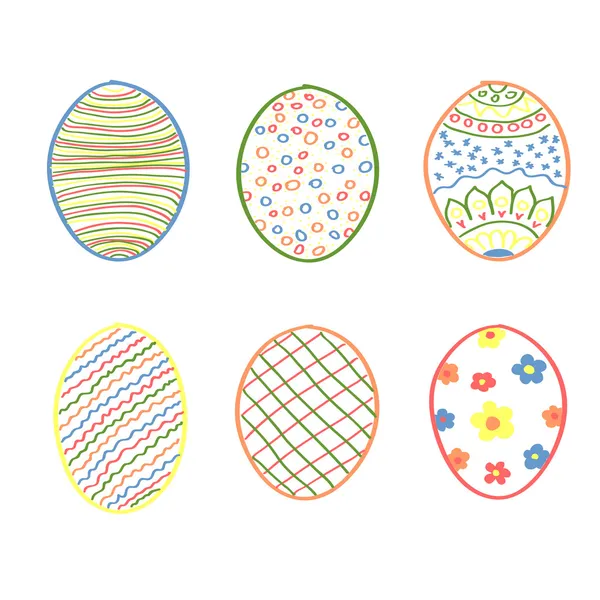 Easter Eggs — Stock Vector