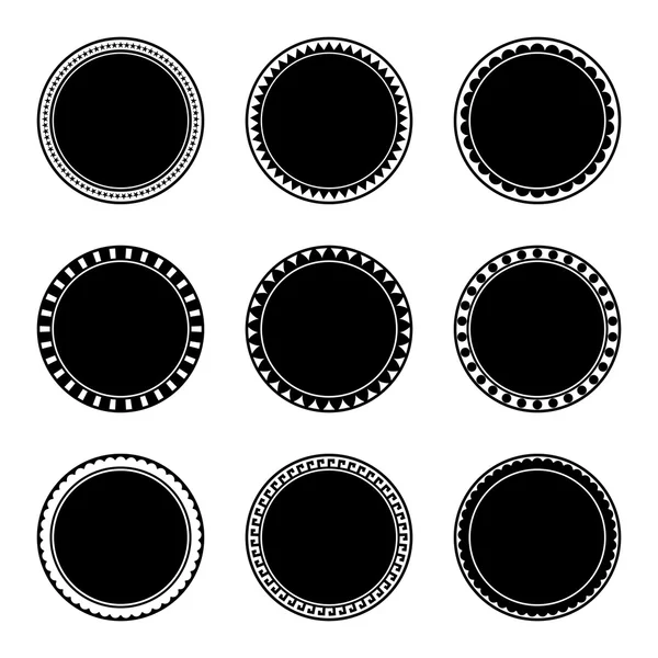 Zestaw znaczków dekoracyjnych — Wektor stockowy