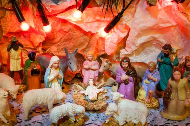 Dekorasyon - bethlehem bunları Noel sahne İsa doğdu