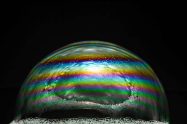 bulaşık sabunu ile yapılan makro sabun köpüğü