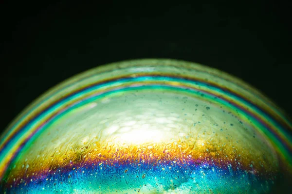 Макро Мыльный Пузырь Сделанный Мыла — стоковое фото