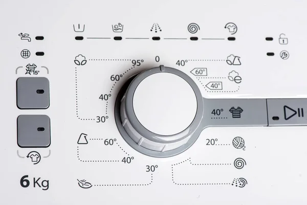 Washing Machine Control Panel Washing Mode — 스톡 사진