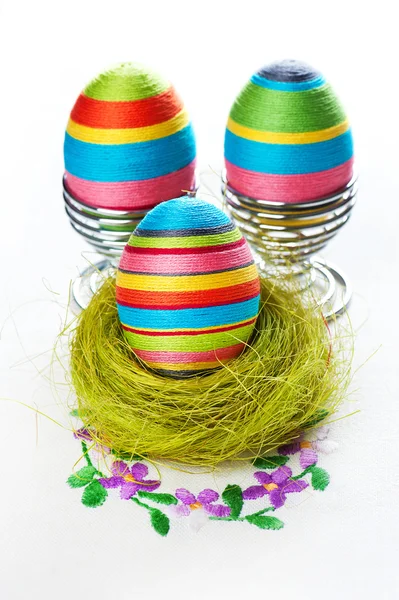 Velikonoční zdobení vajec — Stock fotografie