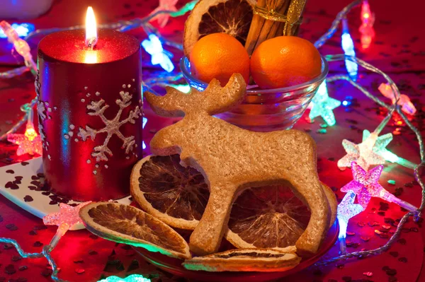 Gingerbread Rudolph decoration — Stock Photo, Image