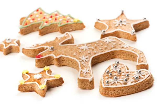 Lebkuchen-Weihnachtsplätzchen — Stockfoto