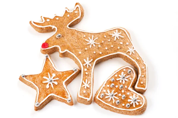 Kerst peperkoek koekjes — Stockfoto