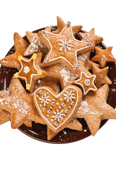 Lebkuchen zu Weihnachten — Stockfoto