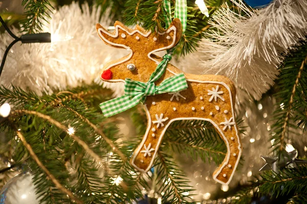 Pão de gengibre Rudolph — Fotografia de Stock