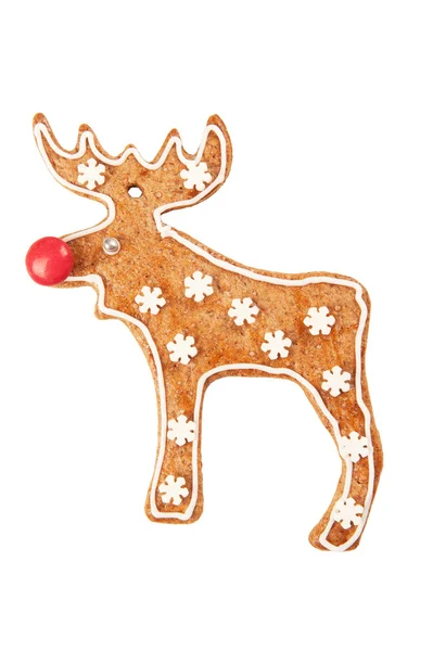 Pão de gengibre Rudolph — Fotografia de Stock