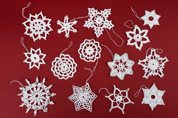 Crochet flocons de neige — Photo