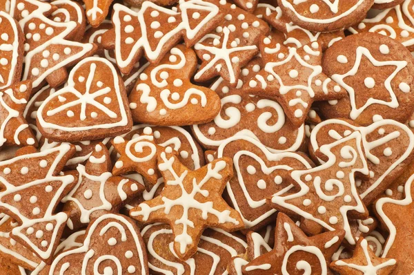 Lebkuchen-Weihnachtsplätzchen Stockfoto