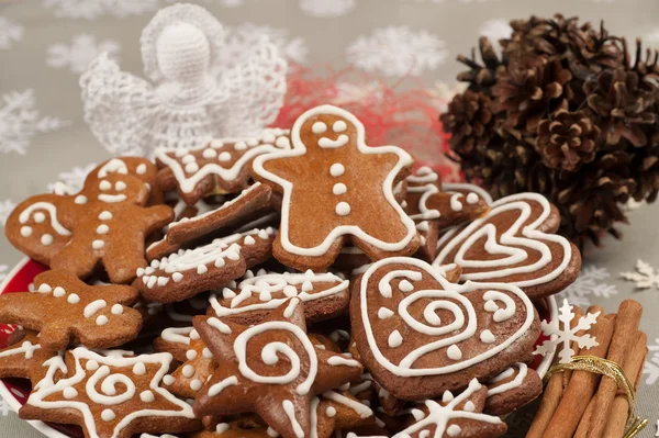 Kerst peperkoek koekjes — Stockfoto