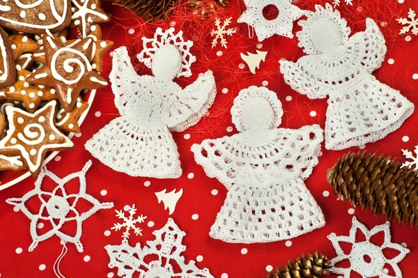Décorations de Noël au Crochet — Photo