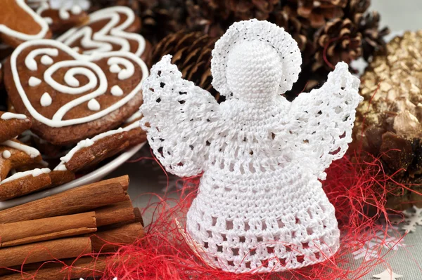 Crochet angel Royalty Free Stock Photos