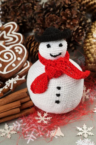 Homemade Christmas Crochet decoration Stock Picture