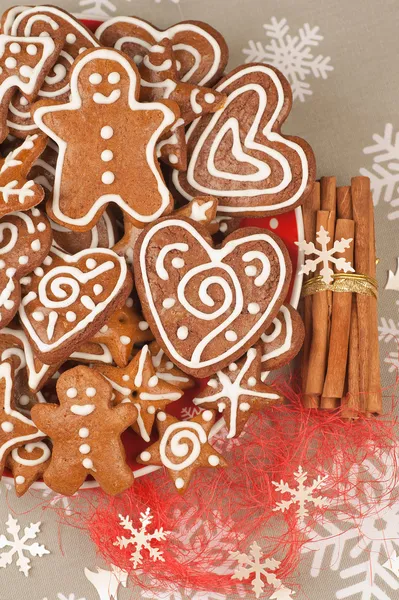 Kerst peperkoek koekjes — Stockfoto