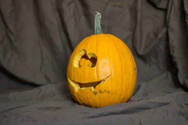 Smilende Jack O 'Lantern - Stock-foto