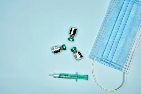 Algunas Herramientas Para Nueva Guerra Pandémica Con Una Nueva Vacuna — Foto de Stock