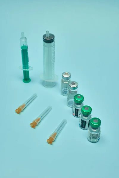 Některé Nástroje Pro Novou Pandemickou Válku Novou Vakcínou — Stock fotografie