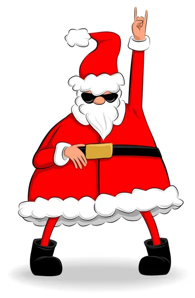 Rocking Santa — Stock Vector