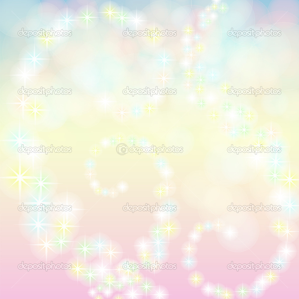 Colourful background with stars