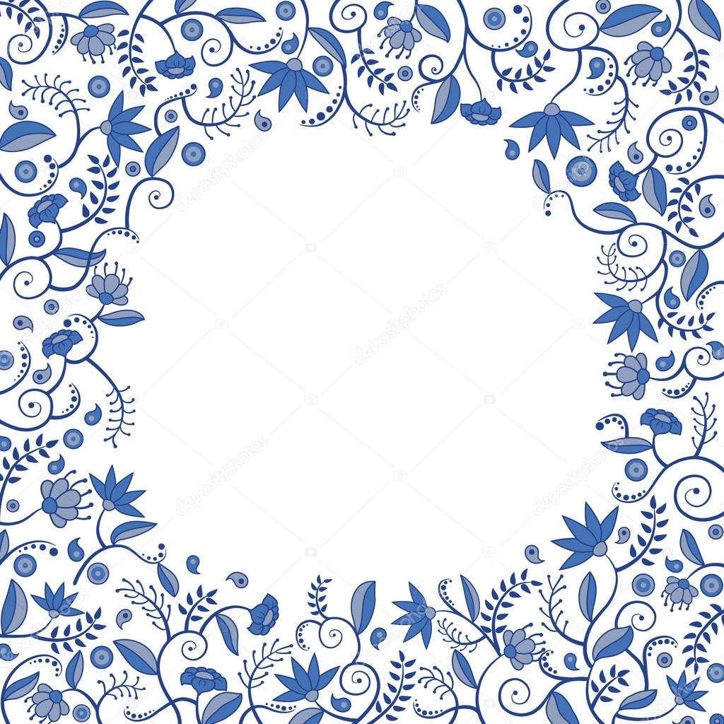 Floral border pattern