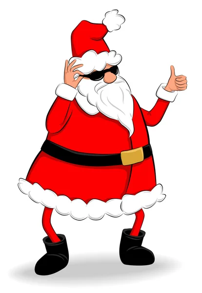 Hüvelykujját, Santa — Stock Vector