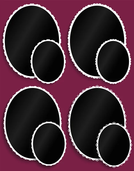 Modèles photo ellipse . — Image vectorielle
