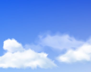 gerçekçi bulutlu gökyüzü